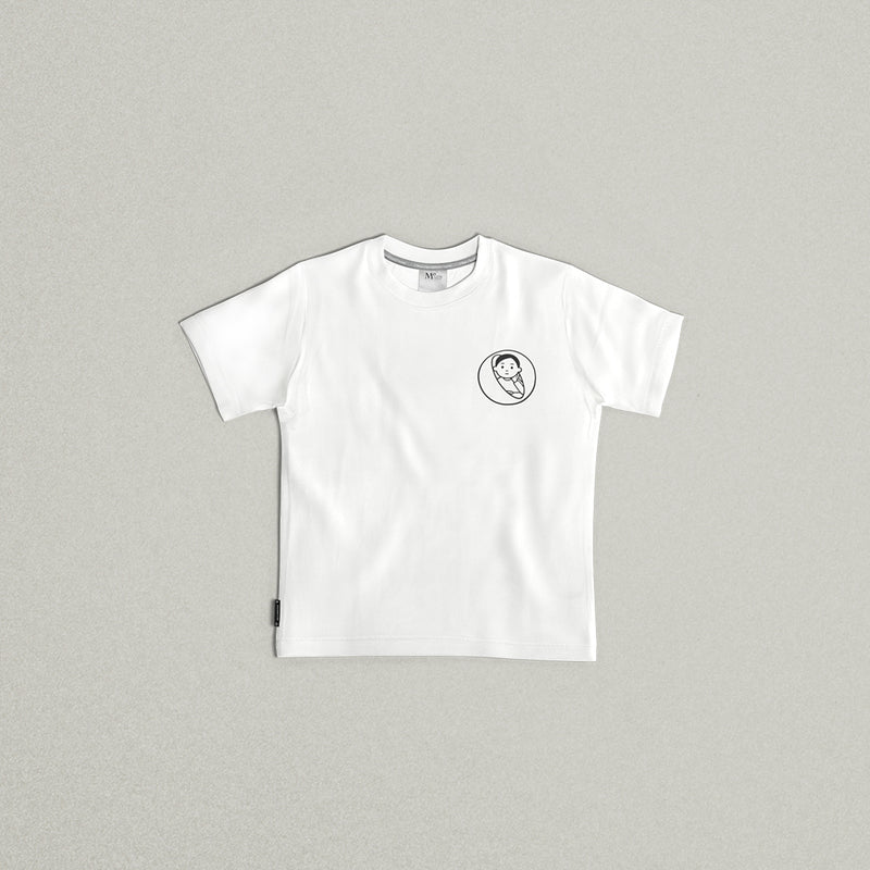 MO x Noritake "O & the Boy" Kids Tee (White)