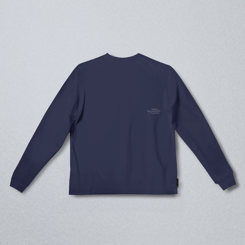 MO x Noritake "Living the Slow Life" Long Sleeve Tee (Navy)