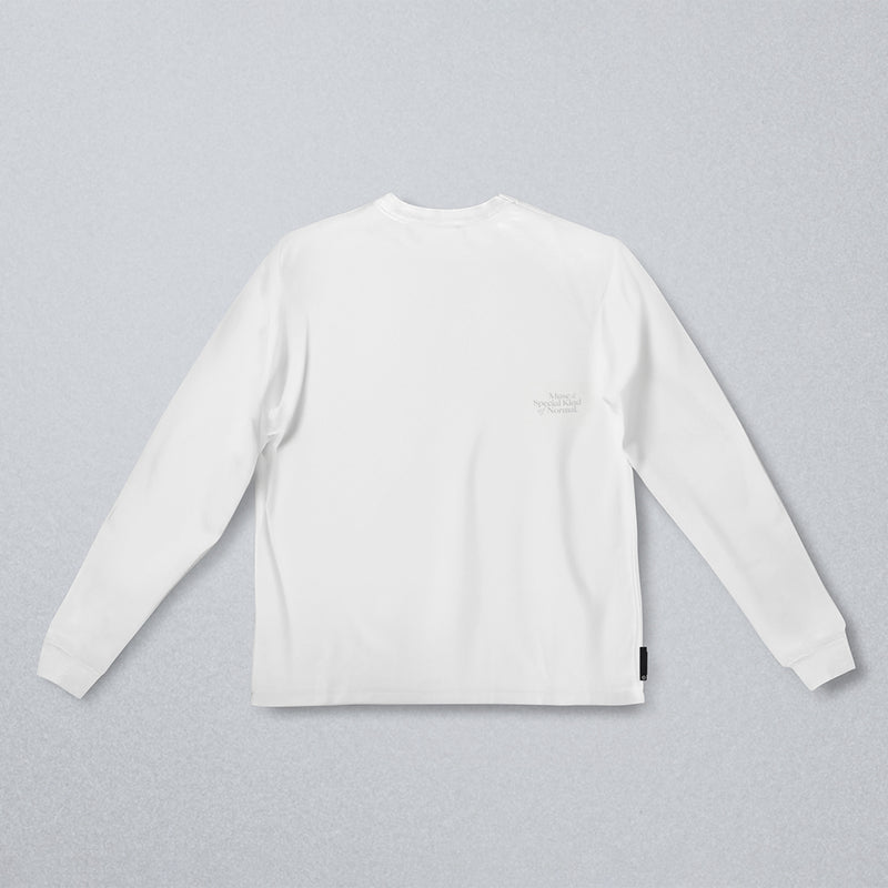 MO x Noritake "Ideas have wings" Long Sleeve Tee (White)