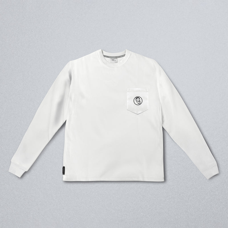 MO x Noritake "O & the Boy" Long Sleeve Tee (White)